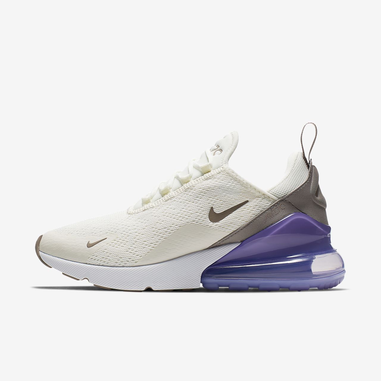 Nike Bayan Gunluk Ayakkab Outlet Nike Air Max 270 Bej Rengi Mor Beyaz